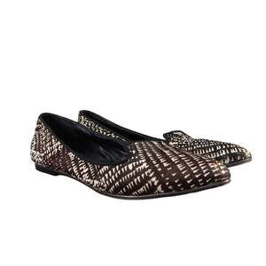 Dolce Vita Shoes Women 7.5 Flats Smoking Slipper Calf Hair Fashion Brigid Loafer